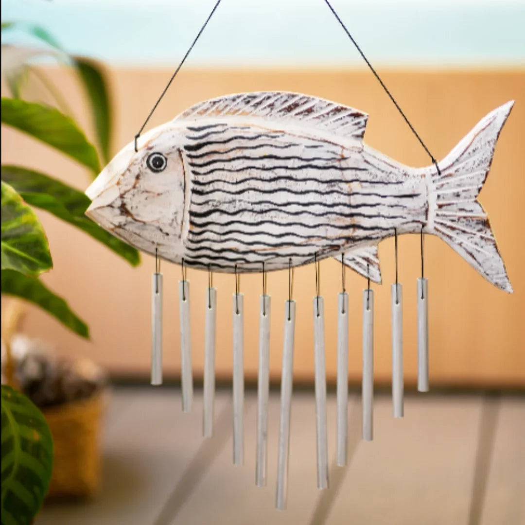 TIMBER KALA’S CELESTIAL FISH CHIMES FOR OUTDOORS