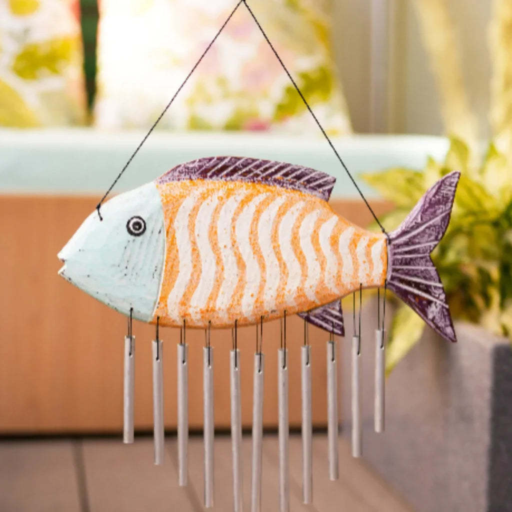 TIMBER KALA’S CELESTIAL FISH CHIMES FOR OUTDOORS