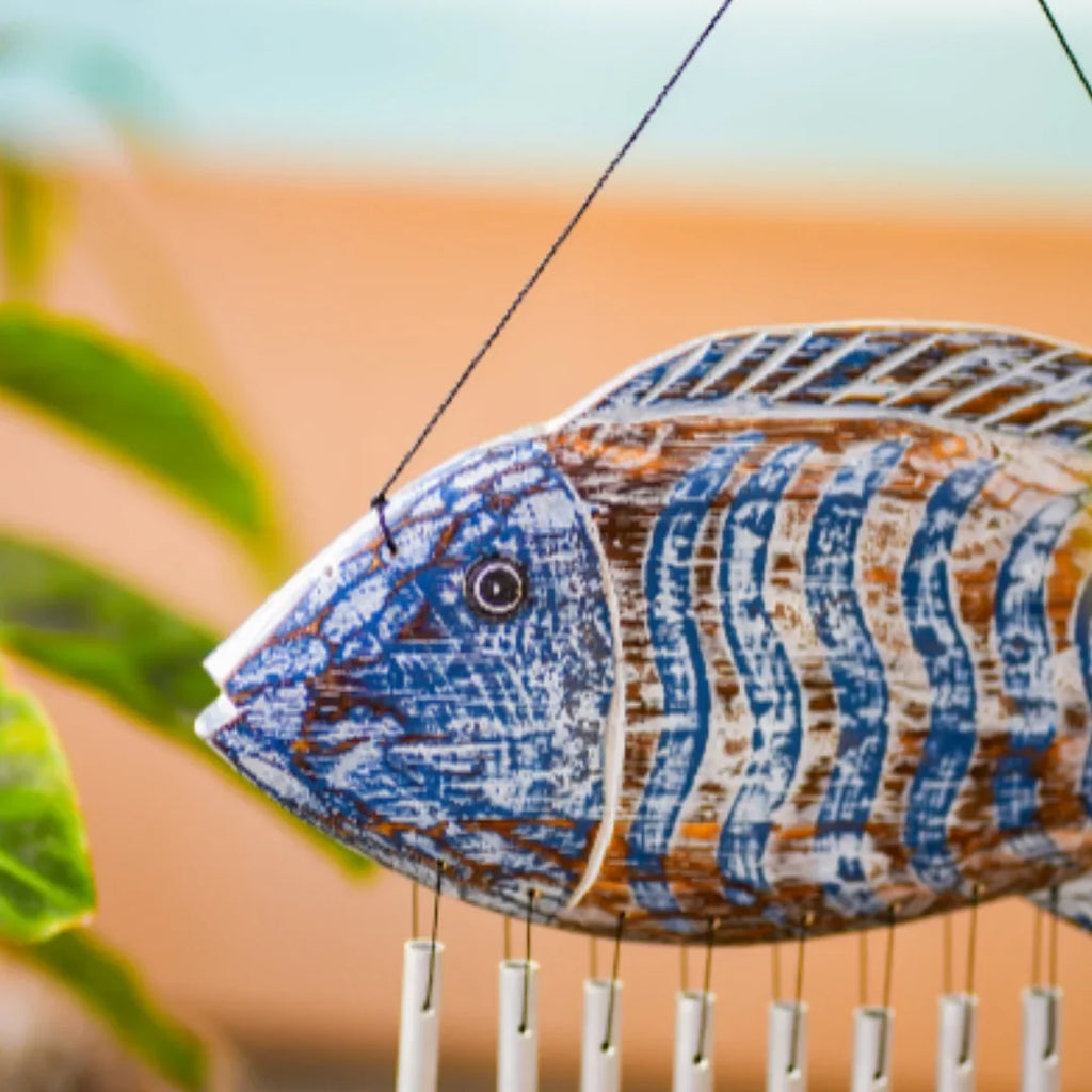 TIMBER KALA’S CELESTIAL FISH CHIMES FOR OUTDOORS