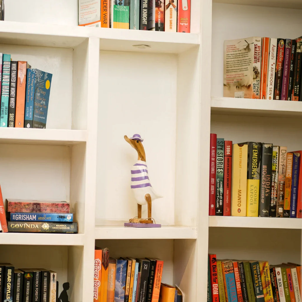 TIMBER KALA'S SMALL BEACH PURPLE SWAGGER DUCKS FOR DECOR