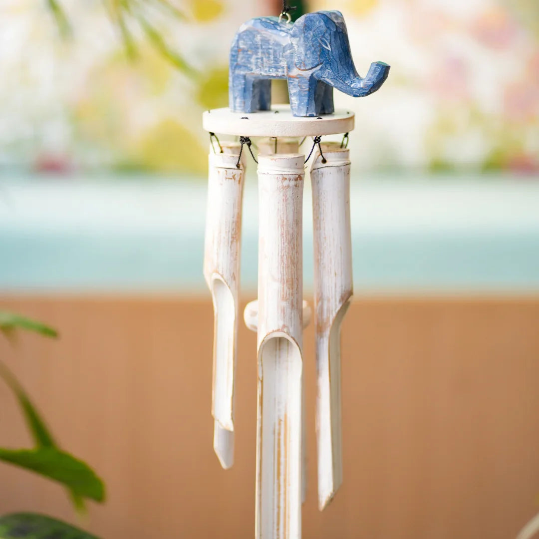 TIMBER KALA’S ELEPHANT CELESTIAL CHIMES FOR OUTDOORS