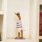 TIMBER KALA'S SMALL BEACH PURPLE SWAGGER DUCKS FOR DECOR