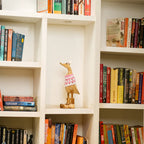 TIMBER KALA'S SMALL KNIGHT PINK WHITE SWAGGER DUCKS FOR DECOR