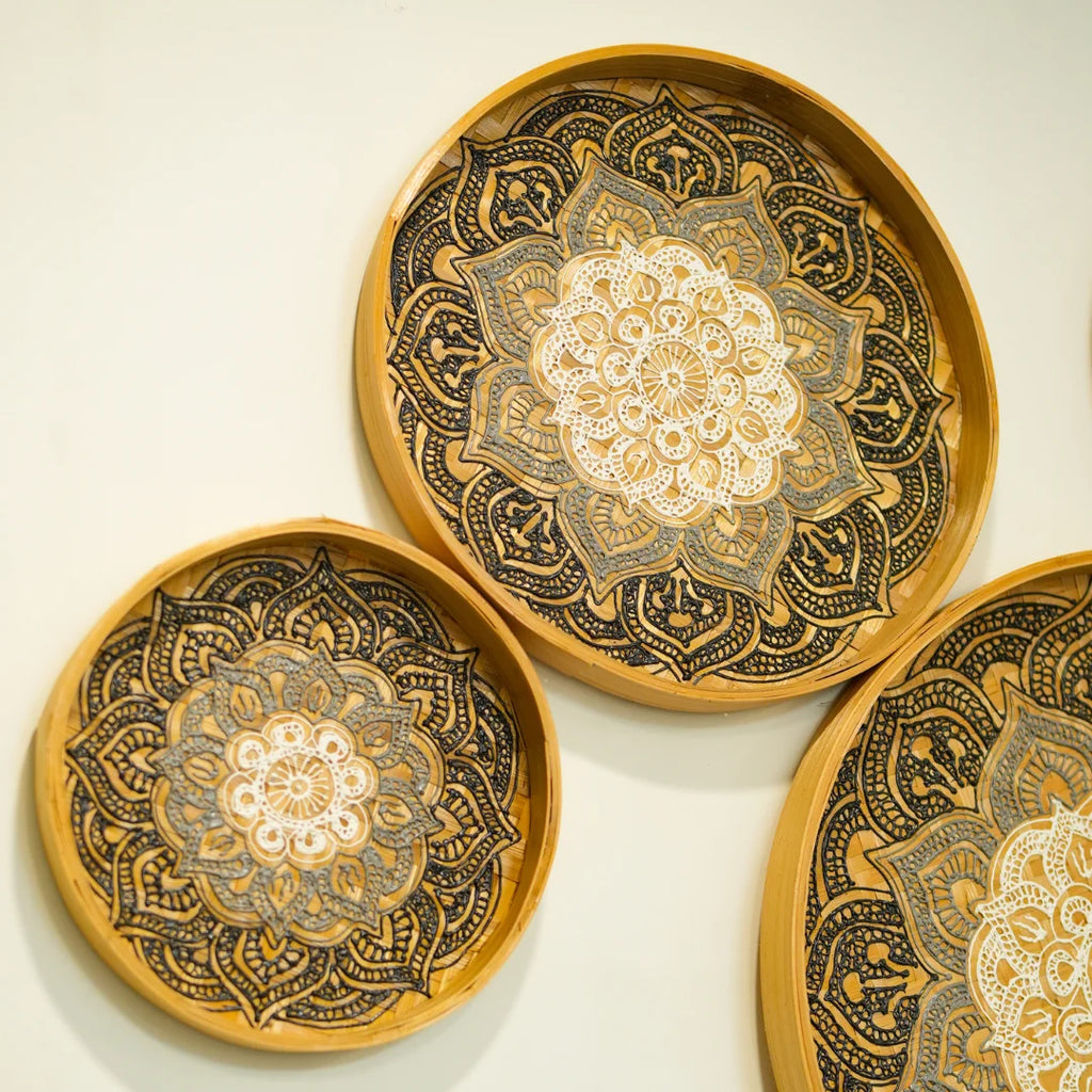 TIMBER KALA'S NATURE’S MANDALA FOR DECOR - SET OF 5 PCS