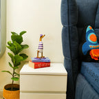 TIMBER KALA'S SMALL BEACH PURPLE SWAGGER DUCKS FOR DECOR