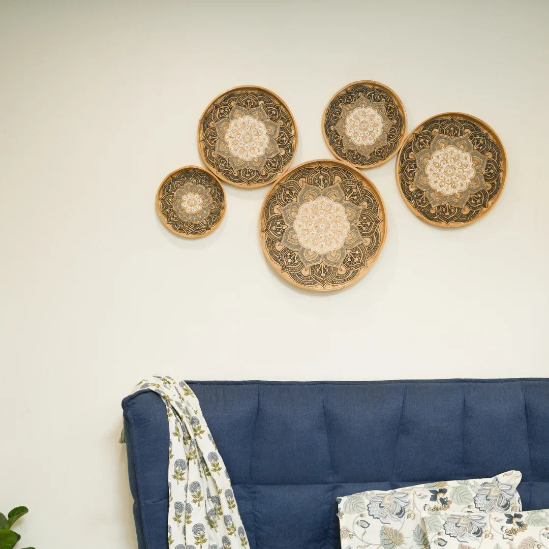 TIMBER KALA'S NATURE’S MANDALA FOR DECOR - SET OF 5 PCS