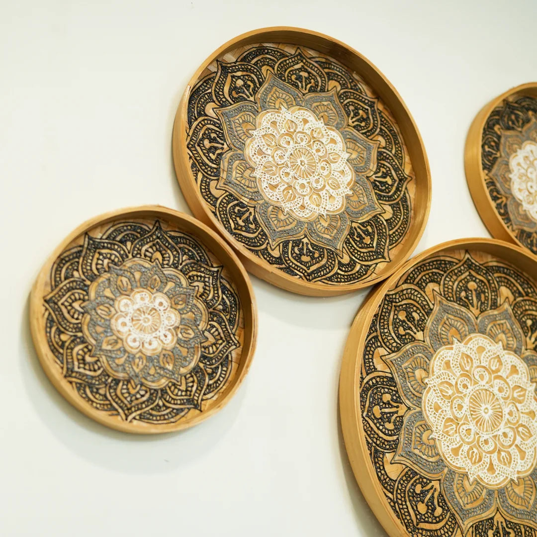 TIMBER KALA'S NATURE’S MANDALA FOR DECOR - SET OF 5 PCS