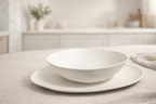 Speckled Stone Oval Serving Platter and Pasta Bowl Set