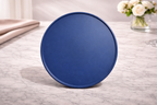 Aegean Mandala Circular Serving Tray with Integrated Handles