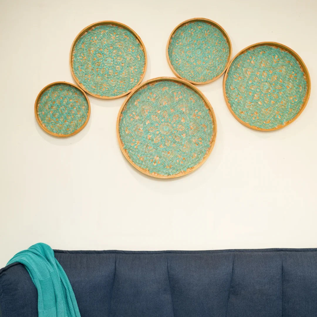 TIMBER KALA'S NATURE’S MANDALA FOR DECOR - SET OF 5 PCS