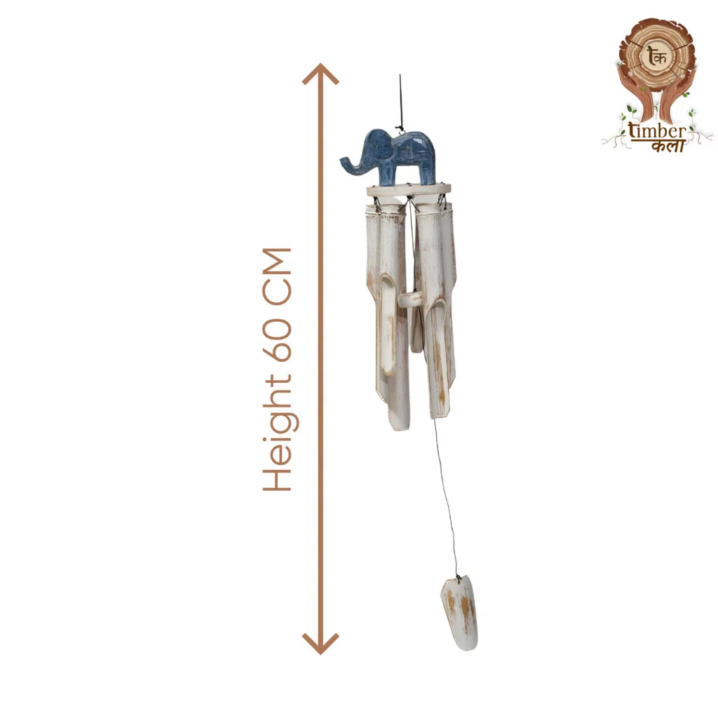 TIMBER KALA’S ELEPHANT CELESTIAL CHIMES FOR OUTDOORS