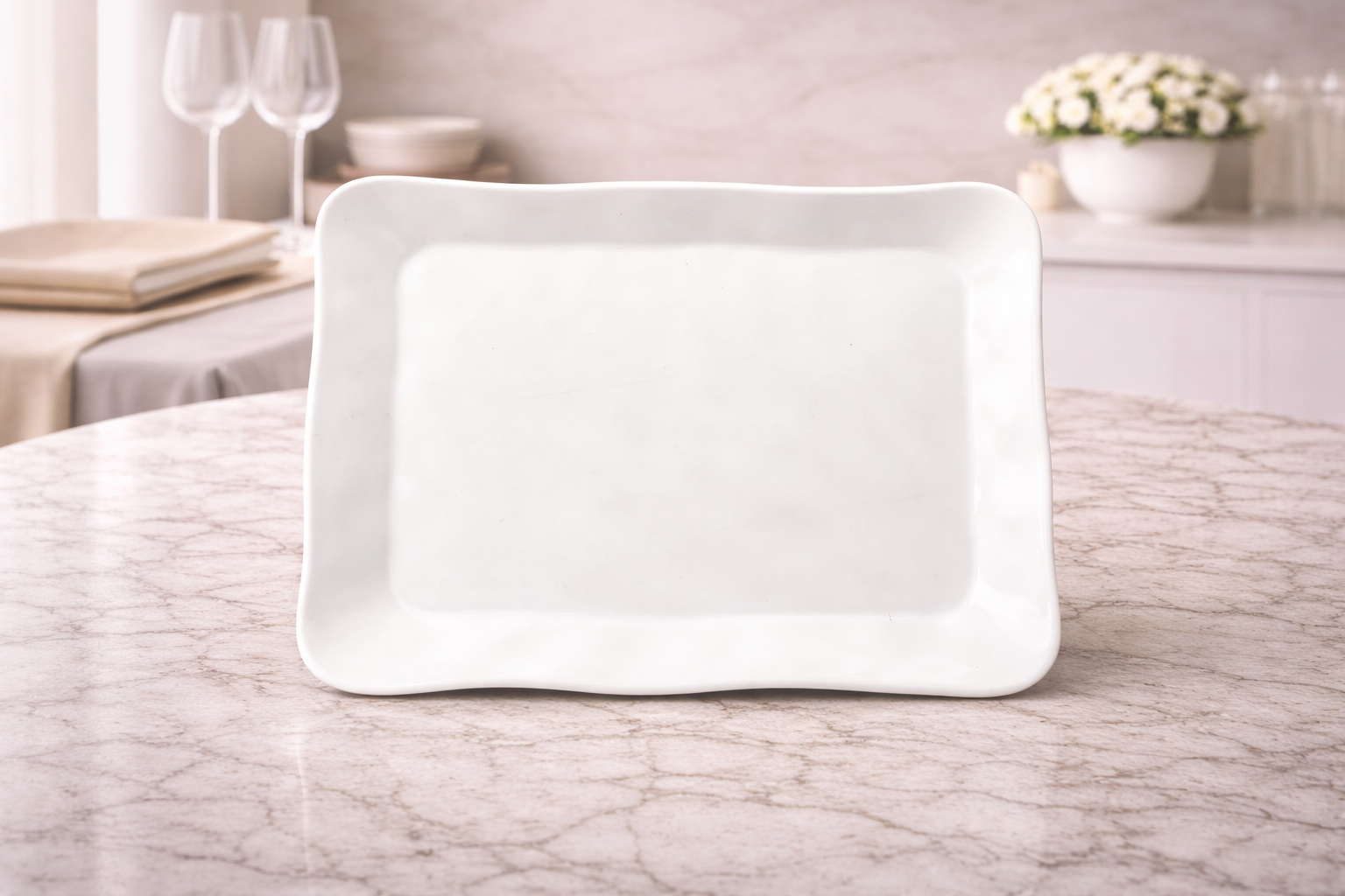 Stone Harvest 3-Piece Oval and Rectangular Platter Set