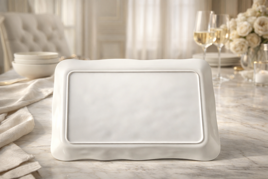 Stone Harvest 3-Piece Oval and Rectangular Platter Set