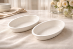 Stone Harvest 3-Piece Oval and Rectangular Platter Set