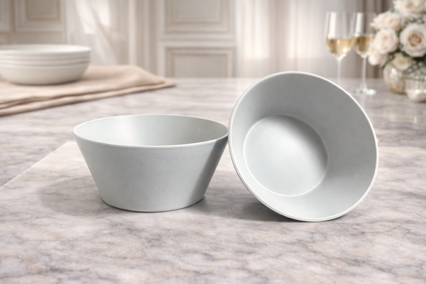 Slate Grey 2-Piece Contemporary Utility Bowl Set