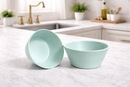 Aqua Marine 2-Piece Ceramic Breakfast Bowl Set
