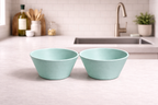 Aqua Marine 2-Piece Ceramic Breakfast Bowl Set