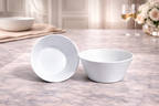 Frost White 2-Piece Tapered Salad Bowl Set