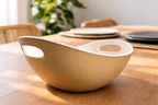 Tuscan Earth Large Serving Bowl with Integrated Handles