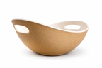 Tuscan Earth Large Serving Bowl with Integrated Handles