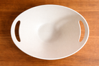Tuscan Earth Large Serving Bowl with Integrated Handles