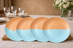 Horizon Dip-Dye 4-Piece Artisanal Plate Set