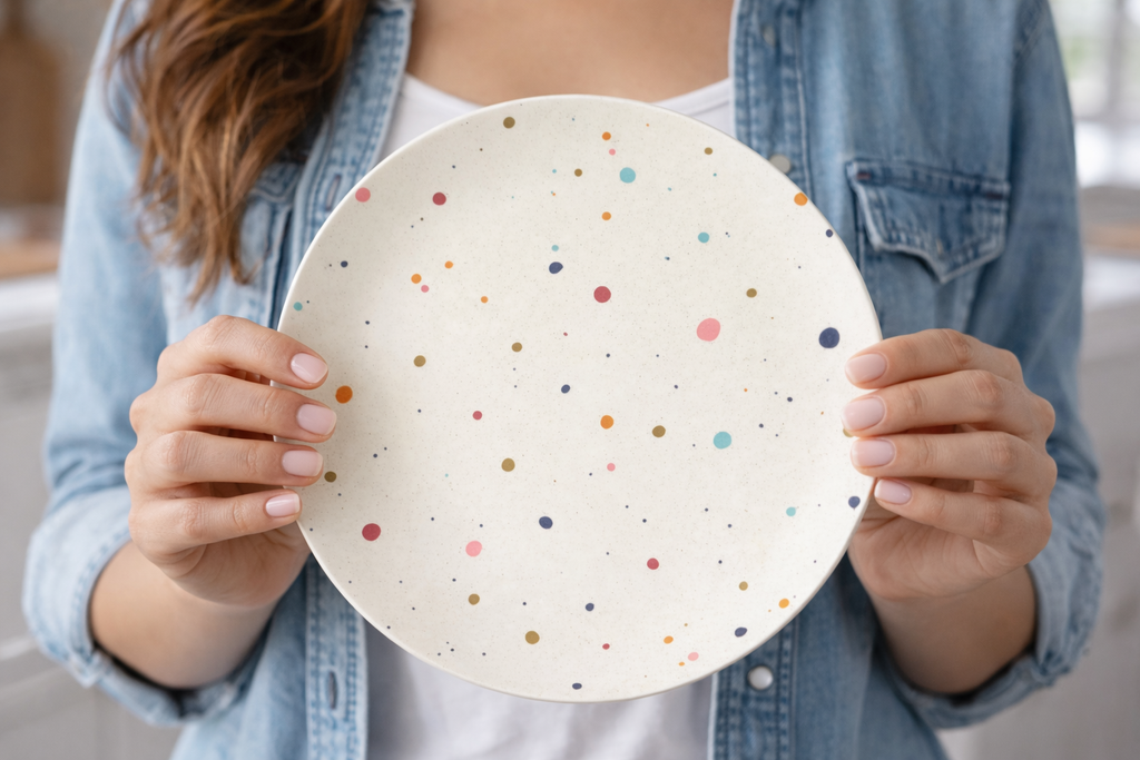 Celebration Confetti 4-Piece Wall-Hanging Plate Set