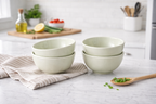 Celadon Mist 4-Piece Stoneware Cereal Bowl Set