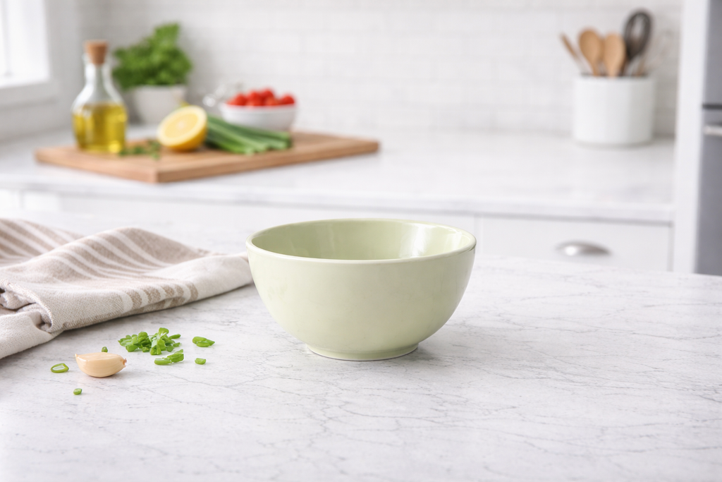Celadon Mist 4-Piece Stoneware Cereal Bowl Set