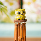 TIMBER KALA’S OWLS SINGLE CELESTIAL CHIMES FOR OUTDOORS