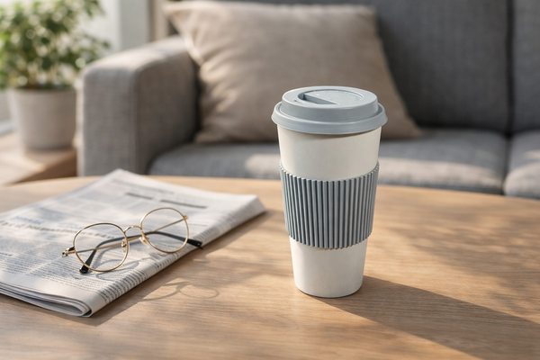 Urban Slate Insulated Bamboo Travel Mug