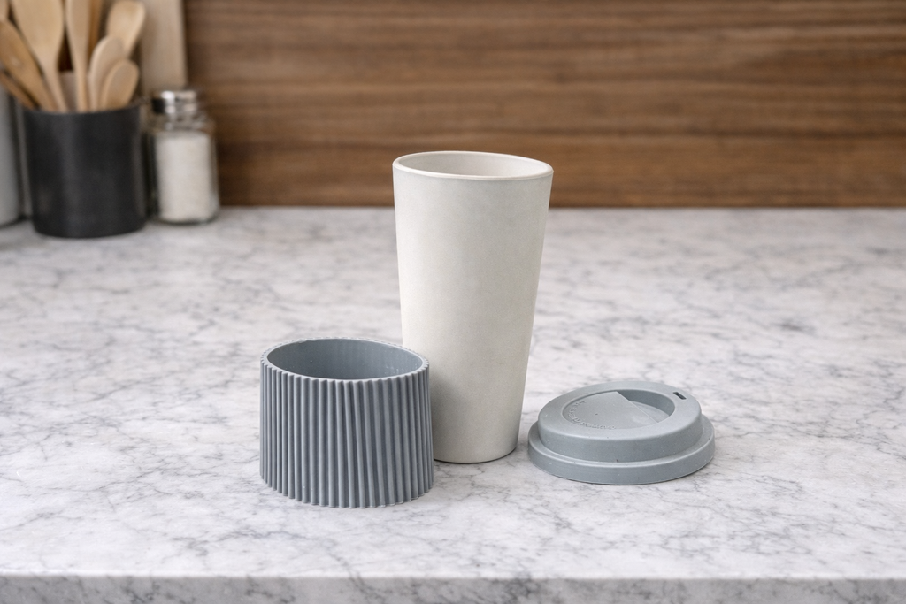 Urban Slate Insulated Bamboo Travel Mug