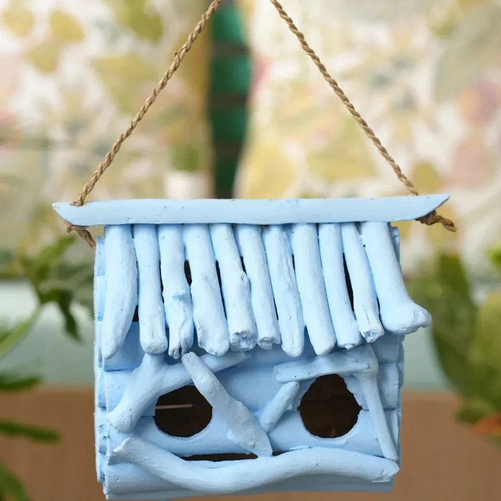 TIMBER KALA’S DOUBLE SLOT BIRD HOUSE FOR DECOR