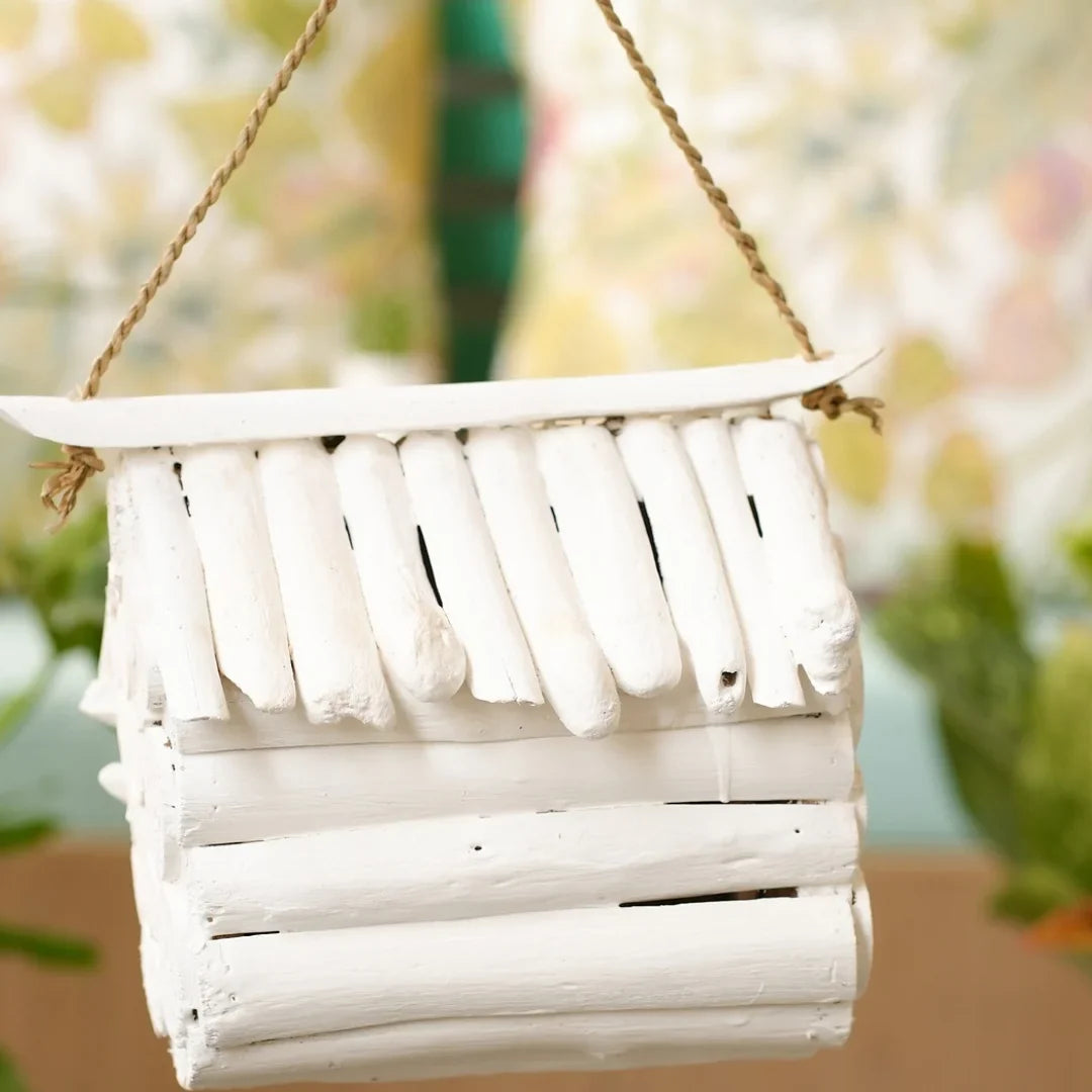 TIMBER KALA’S DOUBLE SLOT BIRD HOUSE FOR DECOR