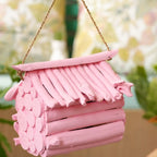 TIMBER KALA’S DOUBLE SLOT BIRD HOUSE FOR DECOR