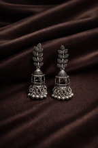 Vintage Leaf Vine Cage Jhumkas