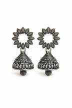 Sunflower Cutout Stud Traditional Jhumkas