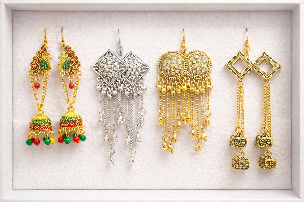 Ethnic & Chic Assorted Earring Box (Set of 4)