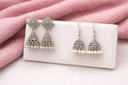 Modern Boho Silver Earring Collection (Set of 4)