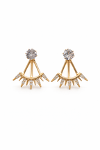 Contemporary Gold & Silver Crystal Duo (Set of 2)