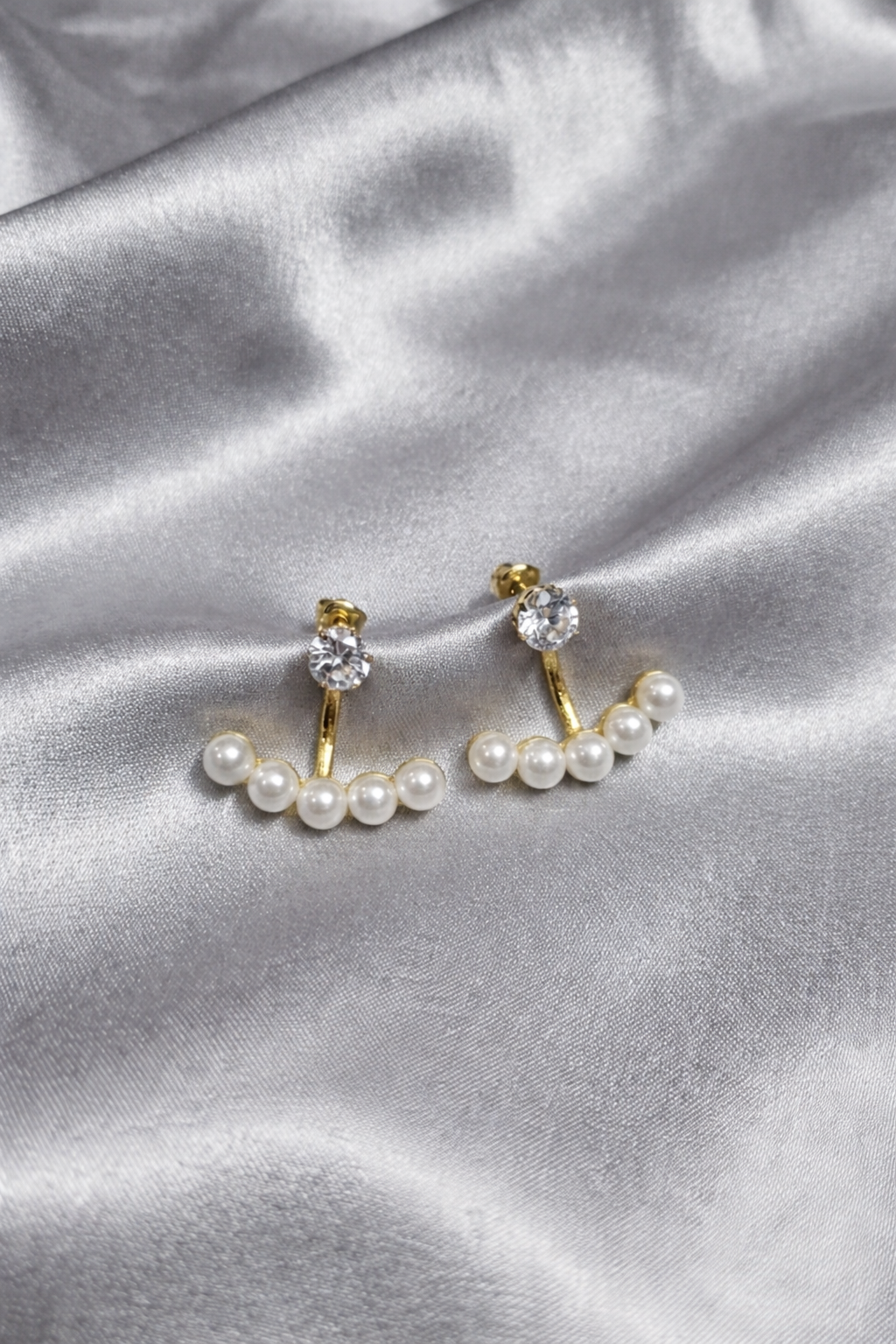 Dainty Bow & Pearl Bar Earring Set (Set of 2)
