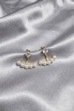 Dainty Bow & Pearl Bar Earring Set (Set of 2)