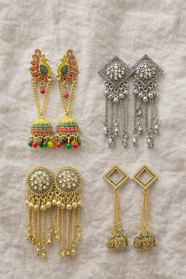 Ethnic & Chic Assorted Earring Box (Set of 4)