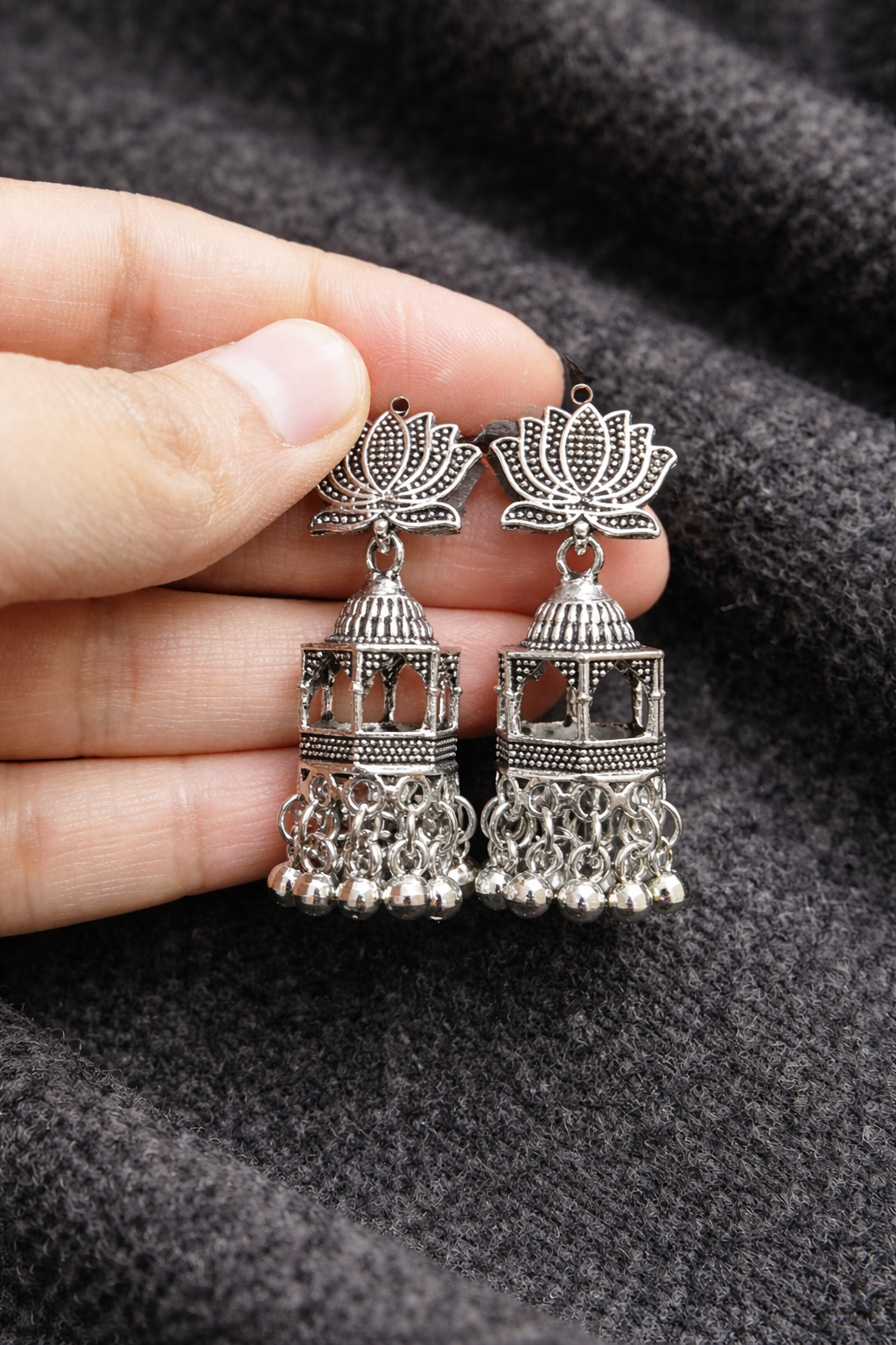 Oxidised Silver Statement Platter (Set of 4 Designs)