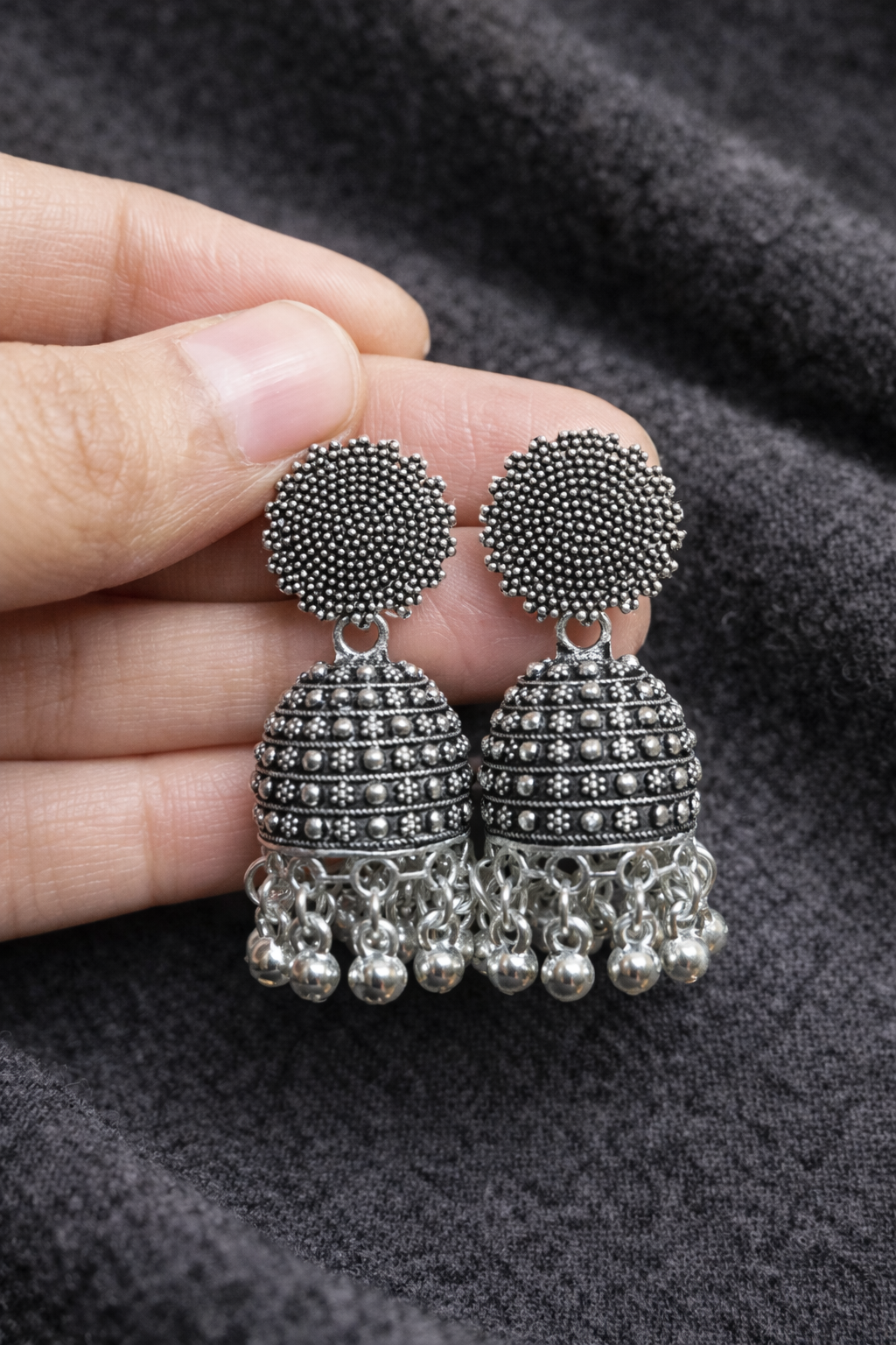 Oxidised Silver Statement Platter (Set of 4 Designs)