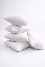 Luxury Hotel-Style Satin Stripe Cushion Set (White)