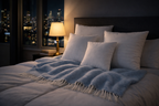 Plush White Square Cushion Inserts (Set of 4)