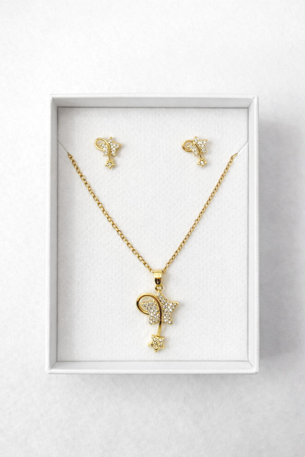 Celestial Shooting Star Crystal Jewelry Set