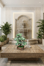 Artificial Bonsai Tree in Rustic Stone-Look Planter