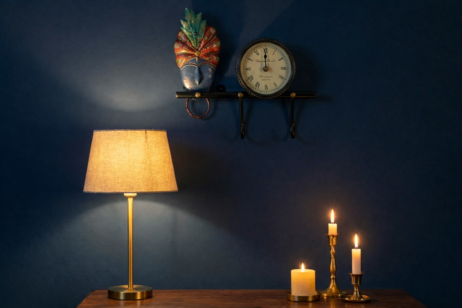 Rajasthani Turban Wall Key Holder with Clock